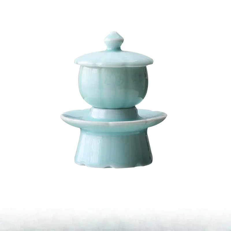 Celadon Ceramic Cup - Taza de Agua Bendita de Cerámica