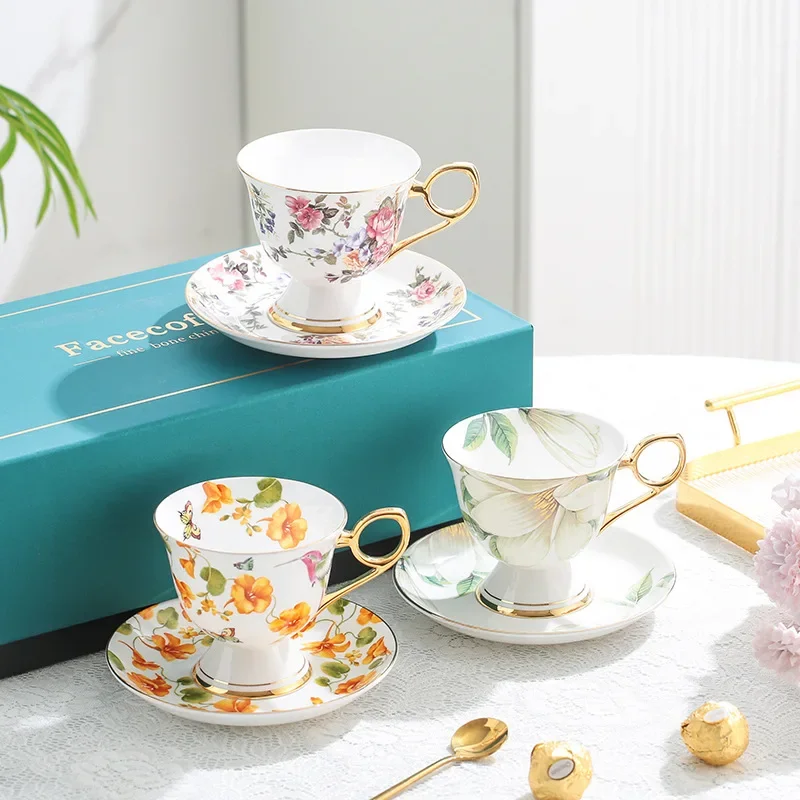 Celadon Ceramic Cup - Taza de café y platillo con