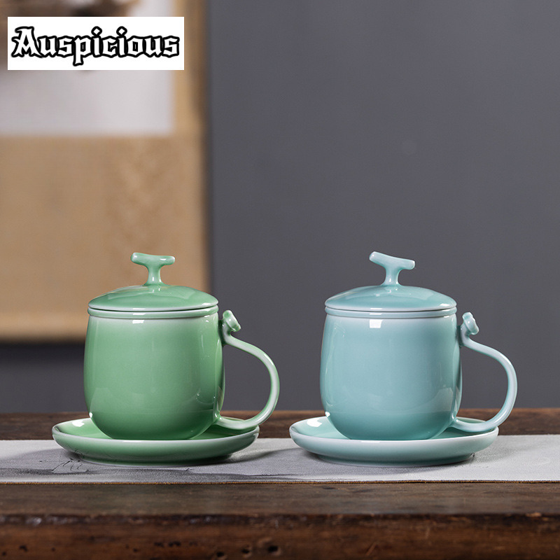 Taza separadora de té con filt - Celadon Ceramic Cup reseña y precio