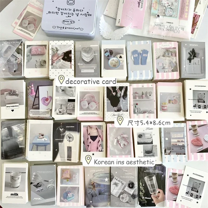 30 Tarjetas Coleccionables Cor - Korean Lifestyle Aesthetic reseña y precio