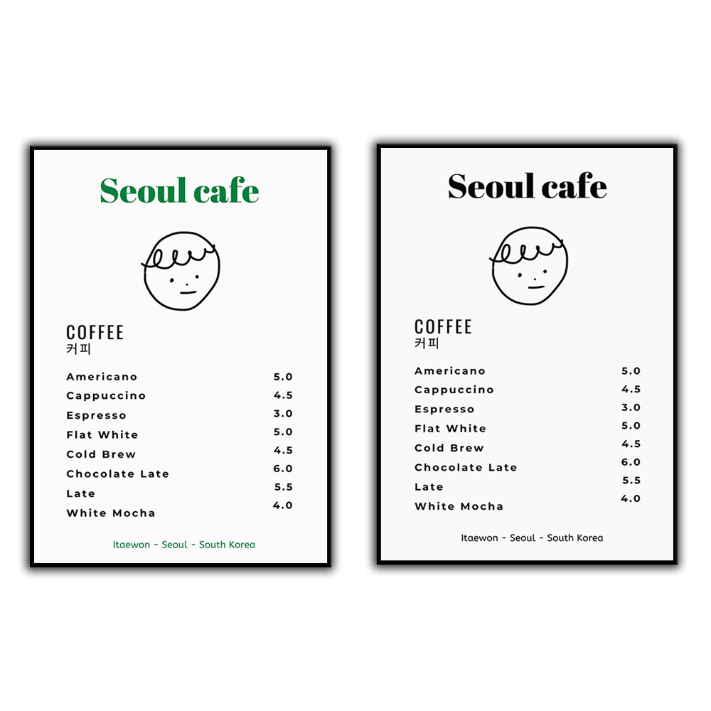 Seúl café impresión arte de pa - Korean Lifestyle Aesthetic reseña y precio